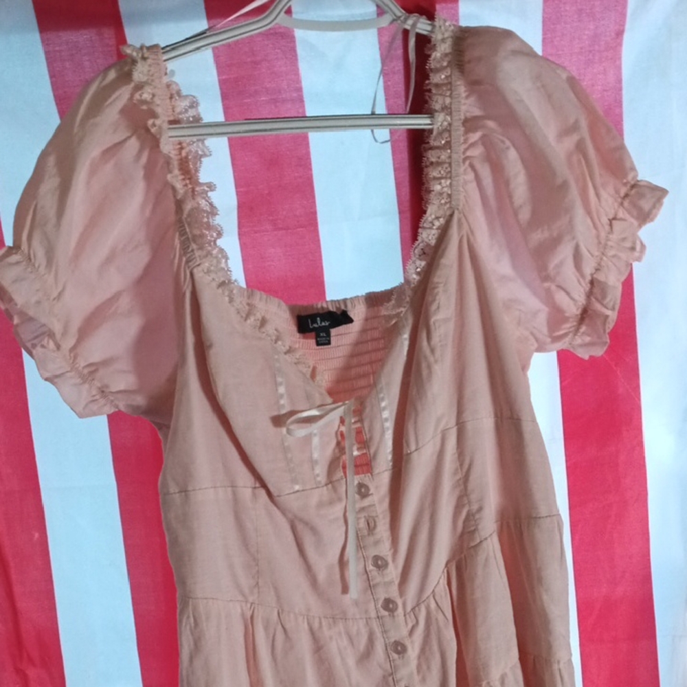 NWT LULU'S PALE BLUSH PINK ROMPER SZ XL